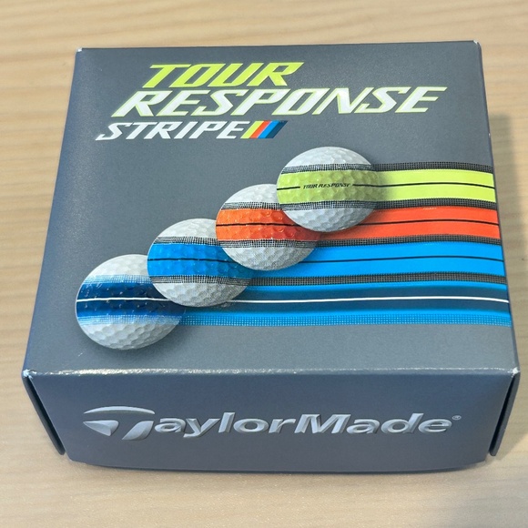 TAYLORMADE 2025 TOUR RESPONSE STRIPE GOLF BALLS (4 PACK) - Picture 1 of 2